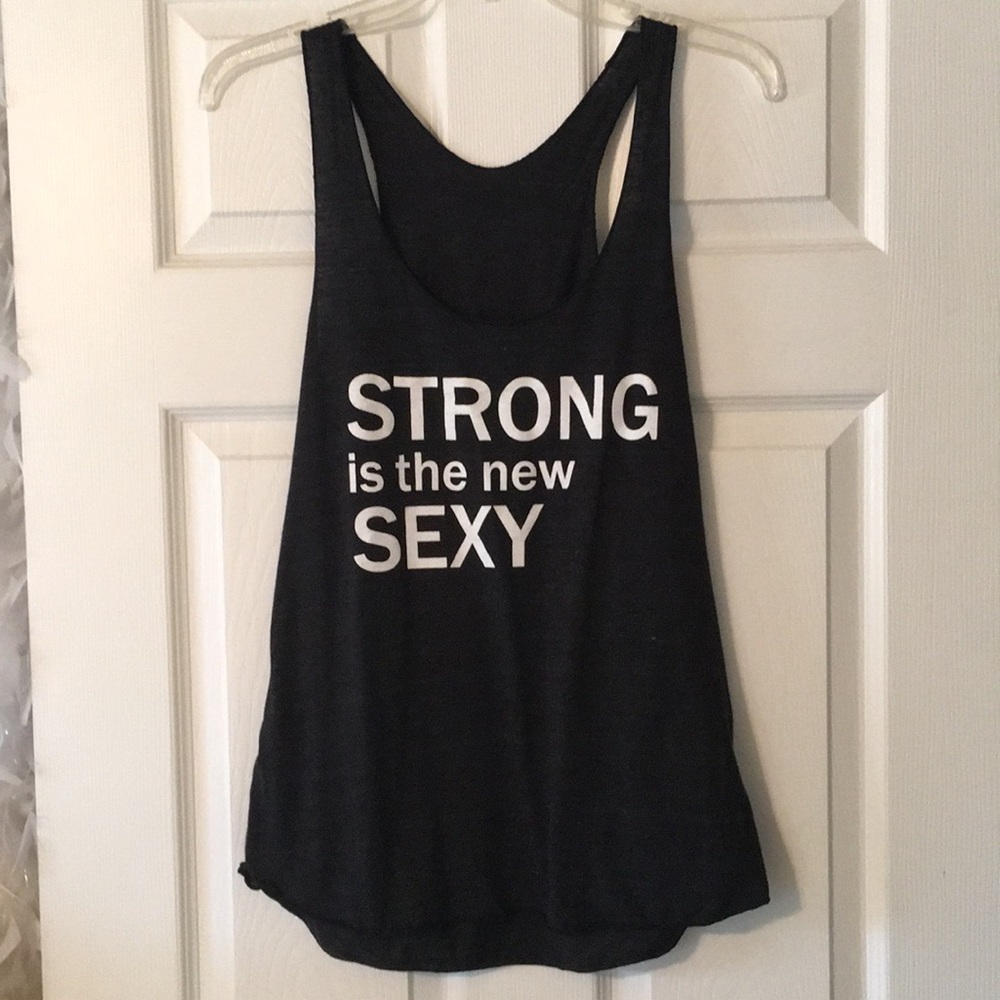 Women's racer back tank top in grey